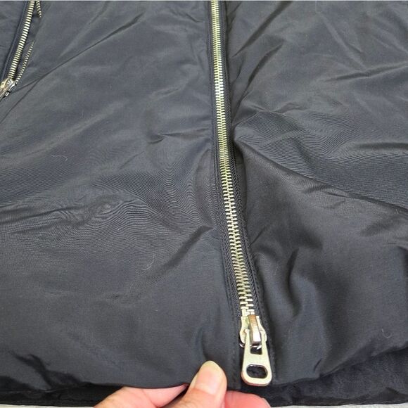 Zara hooded black winter long warm jacket size women's small - Picture 8 of 11